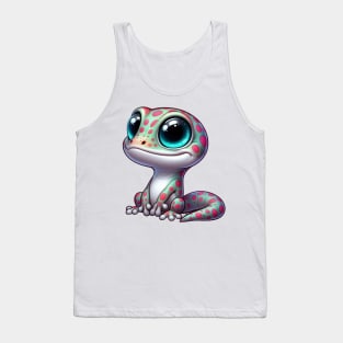 Cute Gecko Illustration Tank Top